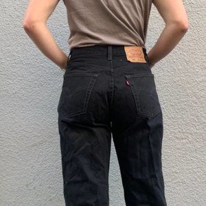 501 Cutoff Levis, Black, 27